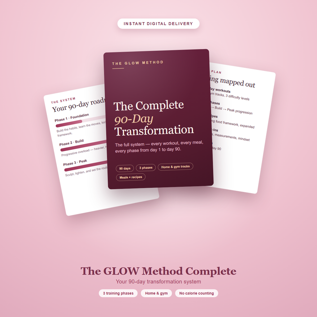 The GLOW Method Complete — 90-Day Transformation System (Digital)